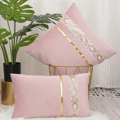 Glistening Striped Throw Pillow Cover