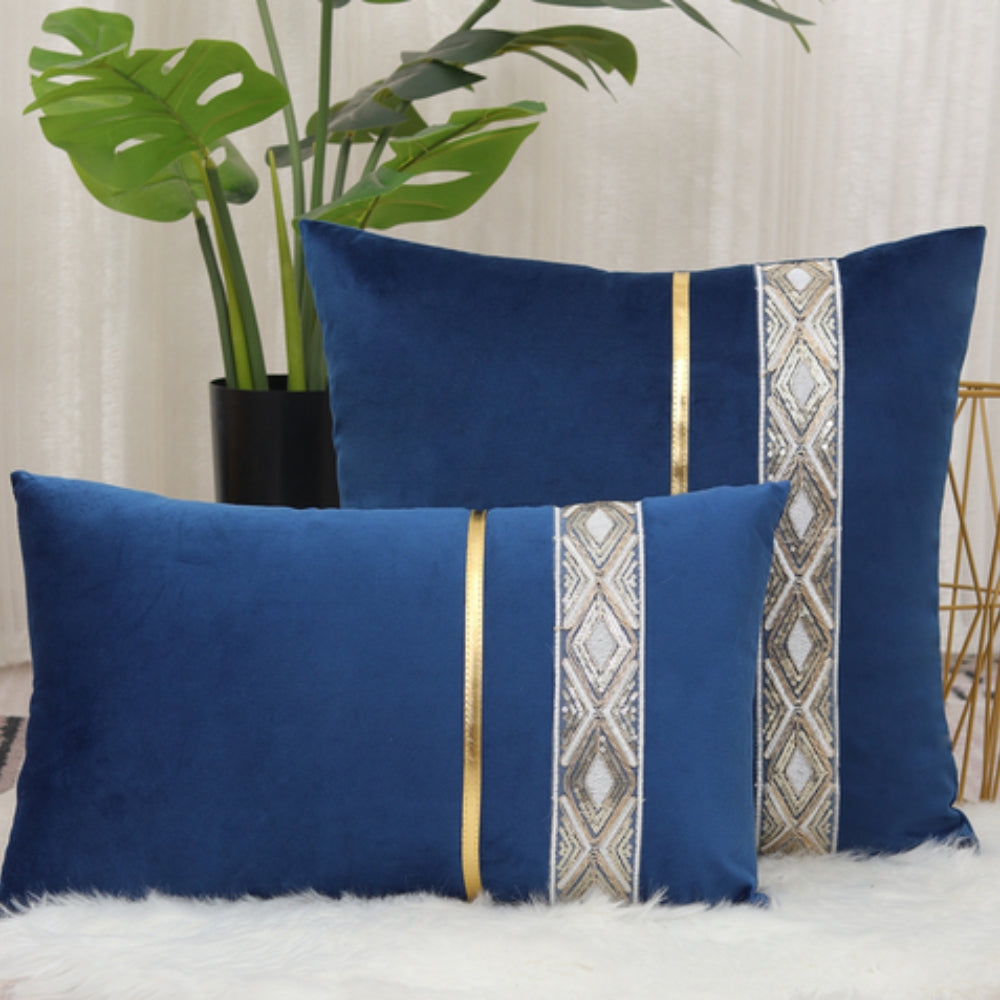 Glistening Striped Throw Pillow Cover