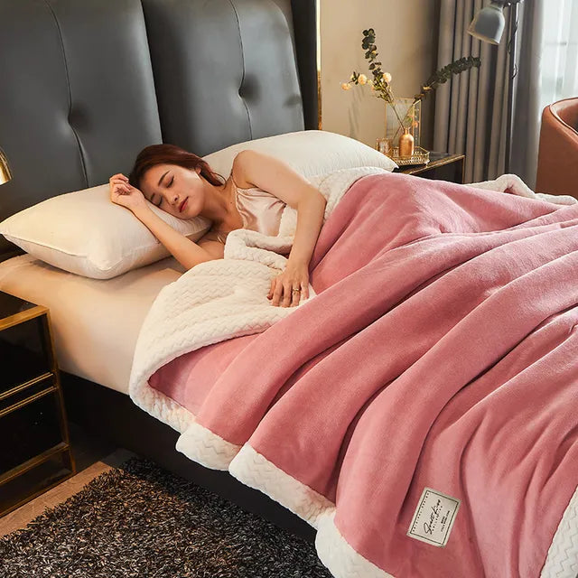 Cozy Winter Fleece Blankets for Home and Sofa – Extra Soft