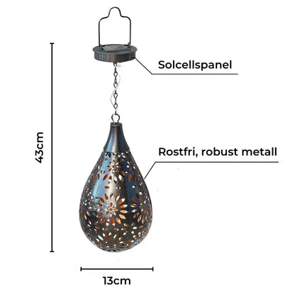 Elegant Solar-Powered Garden Lantern for Outdoor Charm