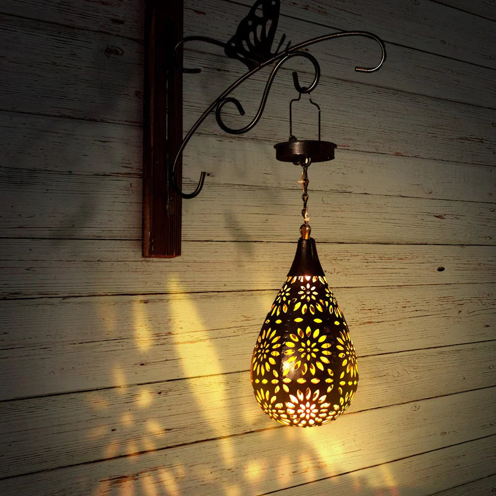 Elegant Solar-Powered Garden Lantern for Outdoor Charm
