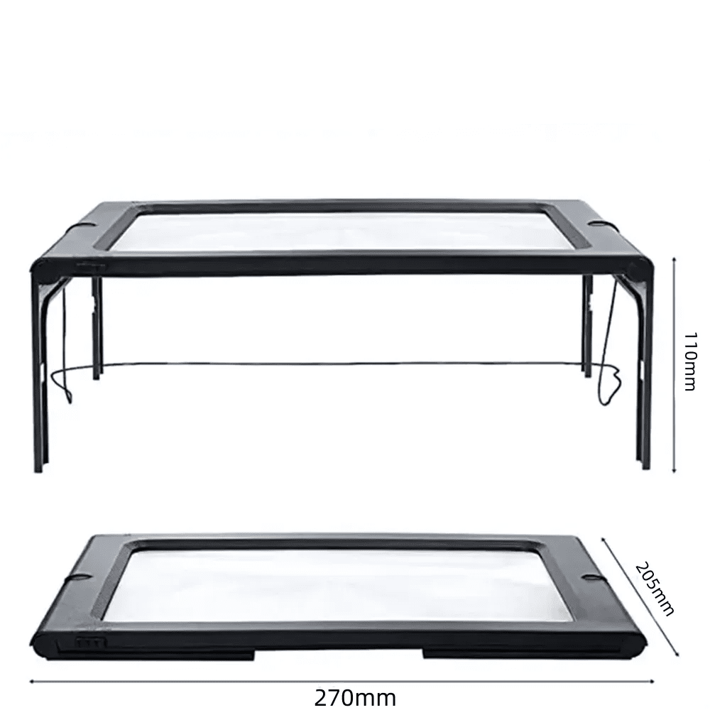 Lighted Folding Magnifier for Reading and Table Use