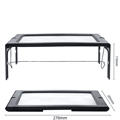 Lighted Folding Magnifier for Reading and Table Use
