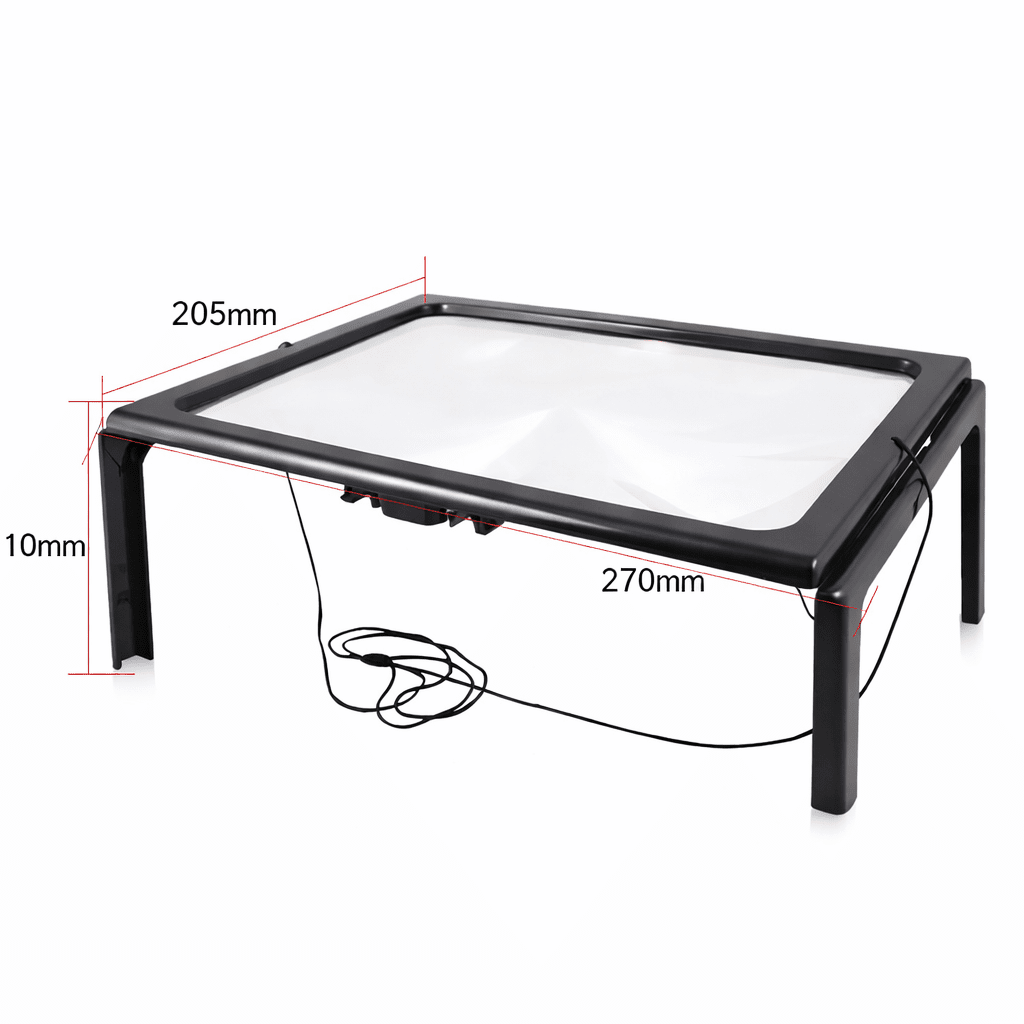 Lighted Folding Magnifier for Reading and Table Use