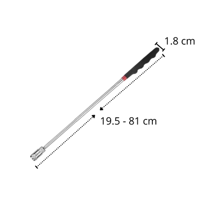 Extendable Magnetic Retrieval Tool with LED Light