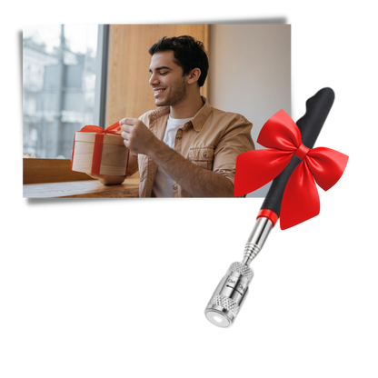 Extendable Magnetic Retrieval Tool with LED Light