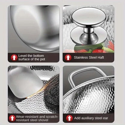 Round Bottom Cooking Wok Pan
