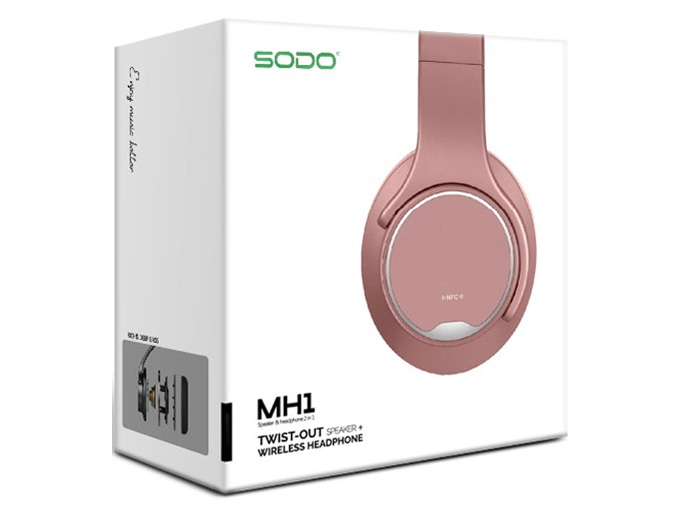 Bluetooth Headphones with Retractable Speakers – Wireless Design