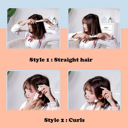 Portable Ceramic Curling Wand for Effortless Waves
