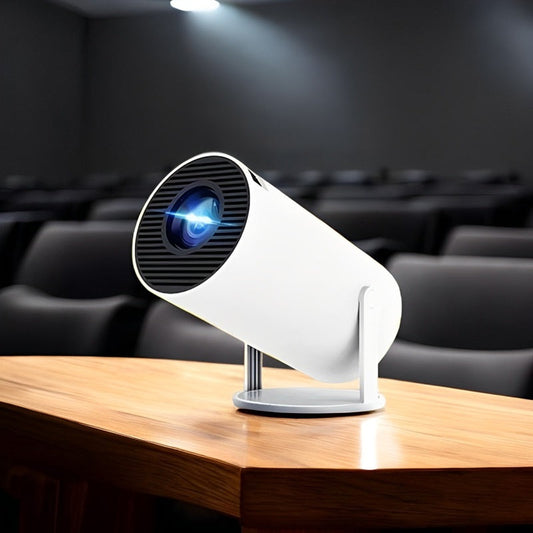 4K Mini Projector with Dual WiFi and Bluetooth Connectivity