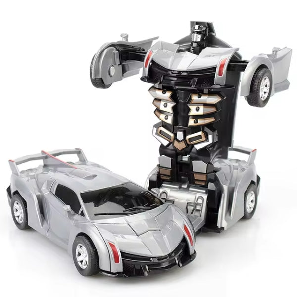 Transforming Robot Car with Remote Control and LED Lighting