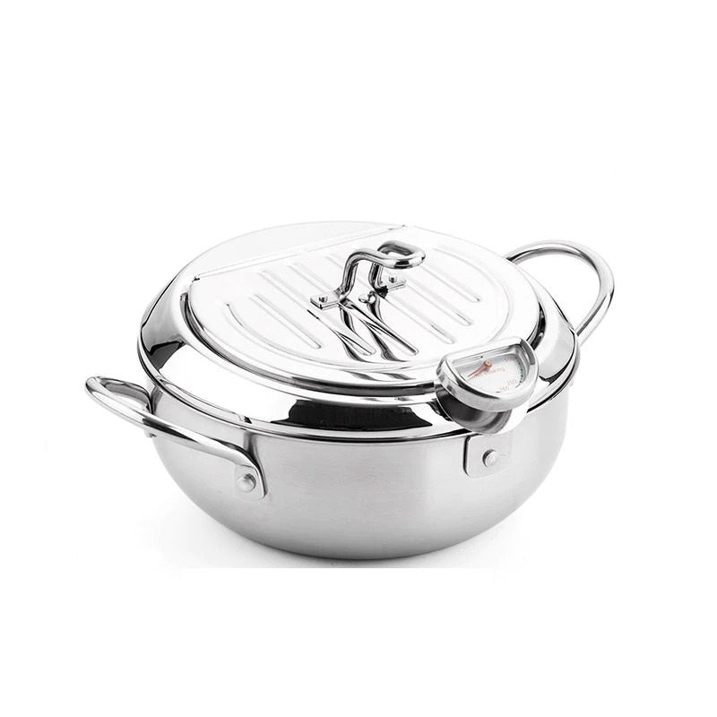 Deep Frying Pot in Stainless Steel Material