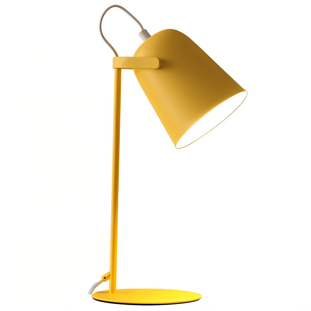 Adjustable Yellow Nordic Desk Lamp – Macaron Style Table Light