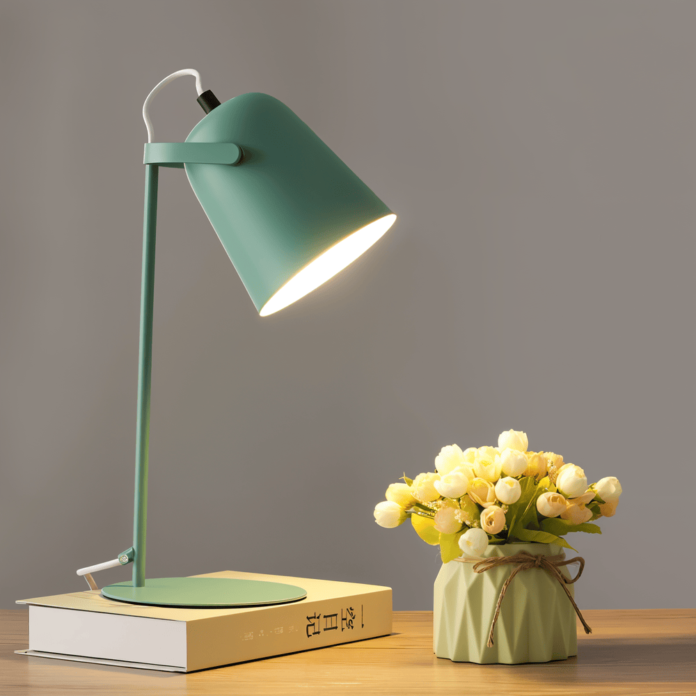 Adjustable Yellow Nordic Desk Lamp – Macaron Style Table Light