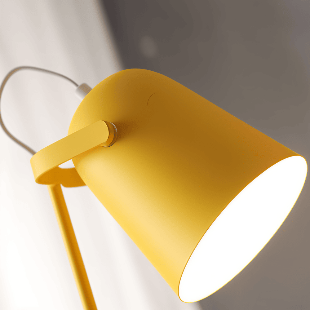 Adjustable Yellow Nordic Desk Lamp – Macaron Style Table Light