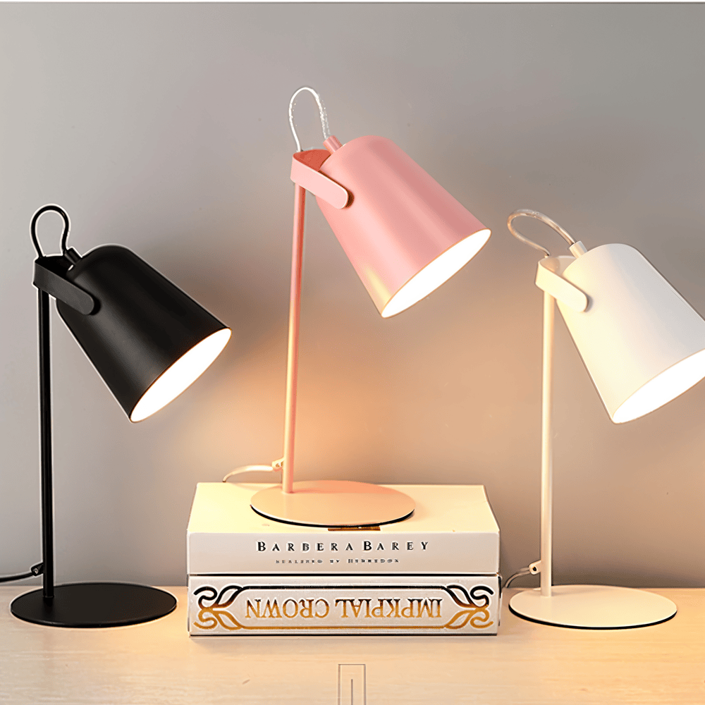 Adjustable Yellow Nordic Desk Lamp – Macaron Style Table Light
