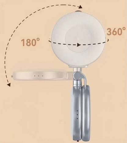 Portable Selfie Ring Light with Clamp – Magnetic and Rechargeable LumiClip