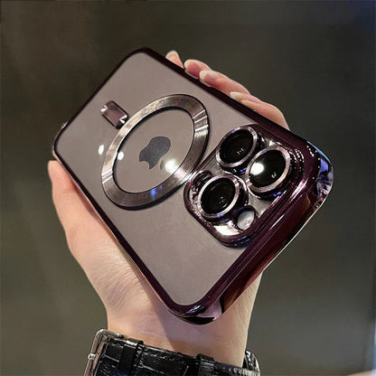 Scratch-Resistant Magnetic Phone Case in Gold