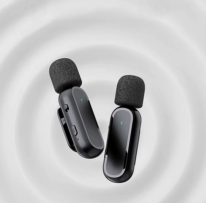 Dual-Function Wireless Microphone for Effortless Recording