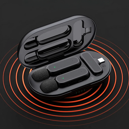 Dual-Function Wireless Microphone for Effortless Recording