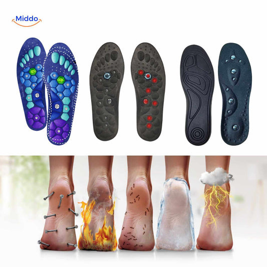 Comfort Insoles with Breathable, Shock-Absorbing Design for Support