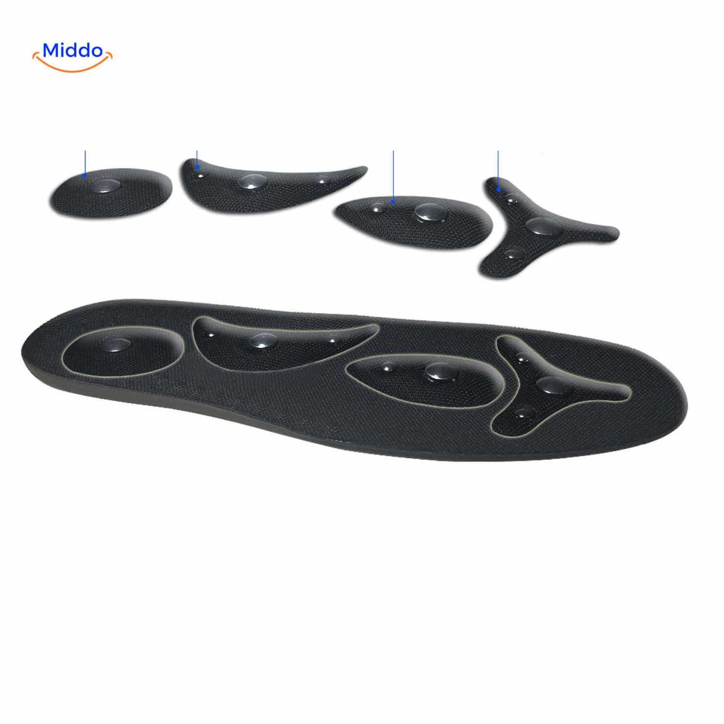 Comfort Insoles with Breathable, Shock-Absorbing Design for Support