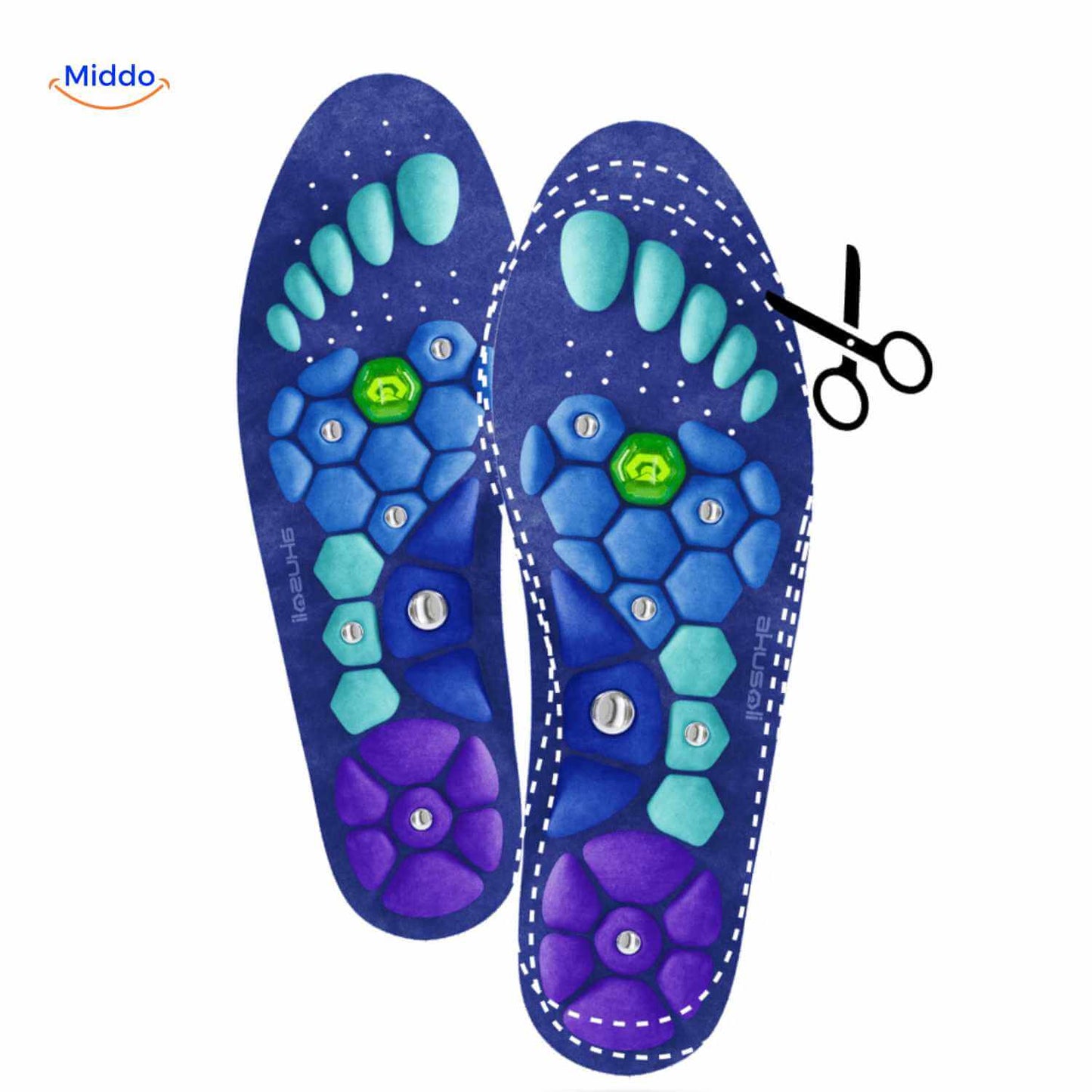 Comfort Insoles with Breathable, Shock-Absorbing Design for Support