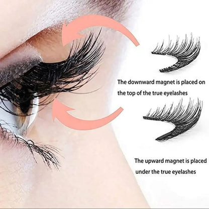 Effortless Glam: Reusable Magnetic Eyelashes Set
