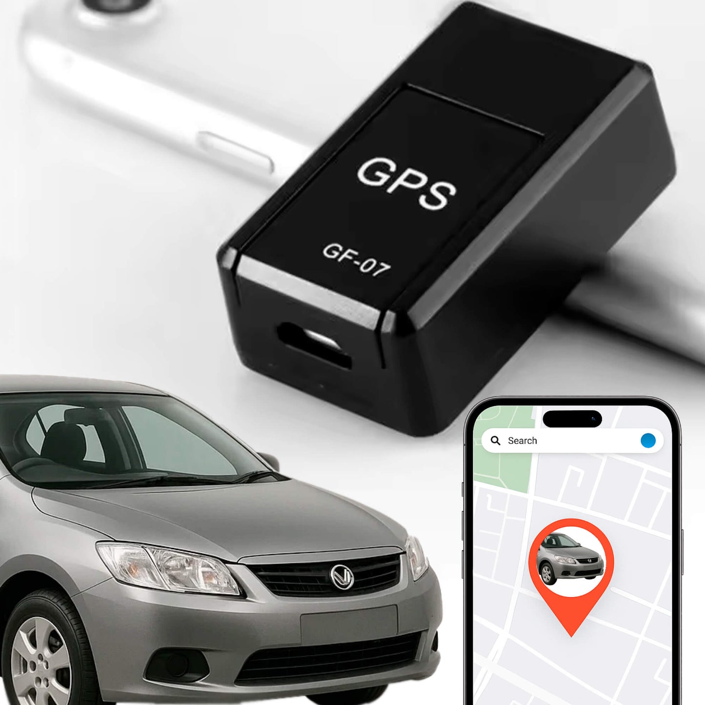 Vehicle Locator with Motion Activation – Compact GPS Tracker