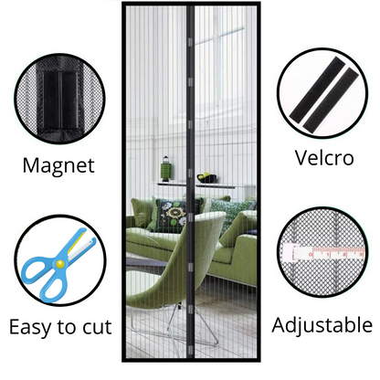 Magnetic Insect Screen for Doors