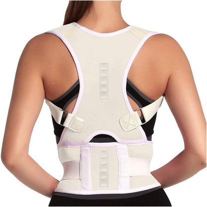 Posture Guardian: Adjustable Magnetic Back Support