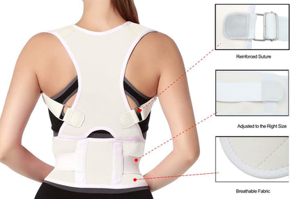 Posture Guardian: Adjustable Magnetic Back Support
