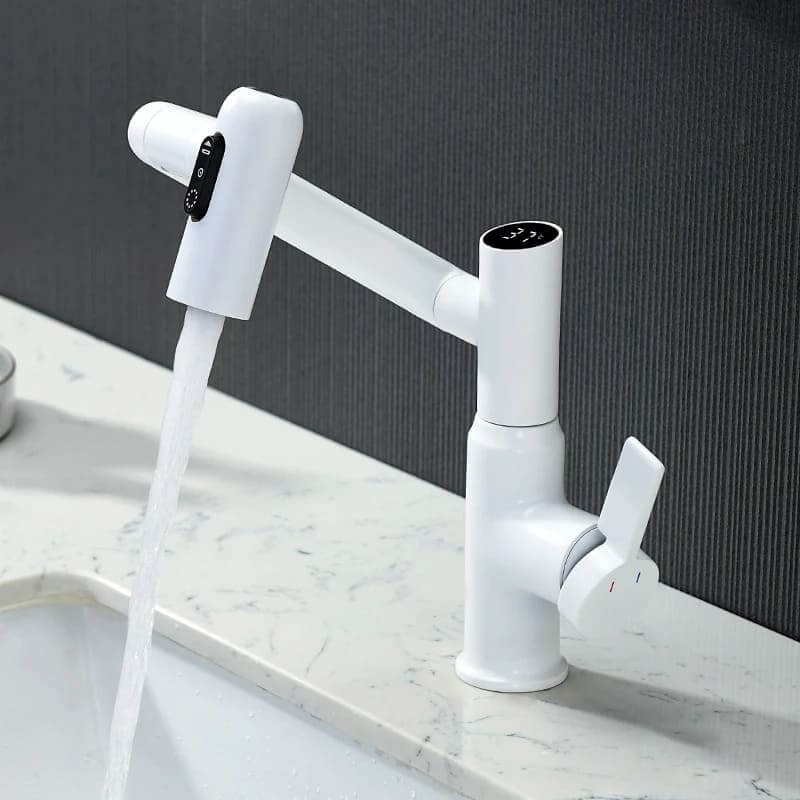 Smart Flow Meter with Temperature Display for Faucets