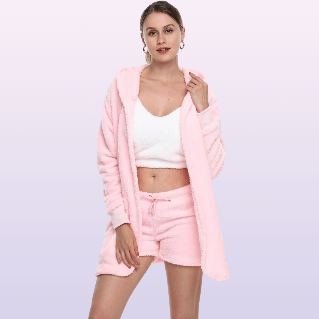 Cozy Luxe Sherpa Fleece 3-Piece Set for Women