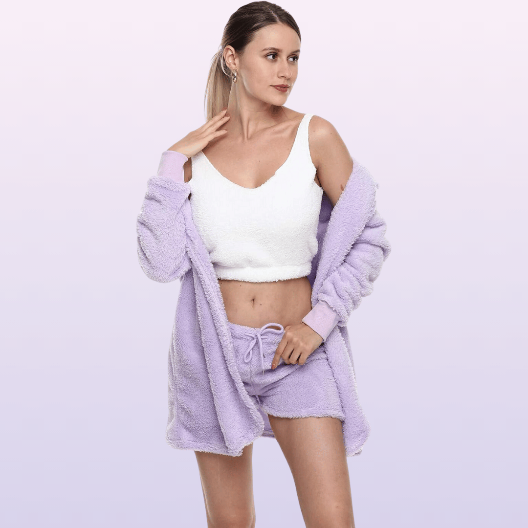 Cozy Luxe Sherpa Fleece 3-Piece Set for Women