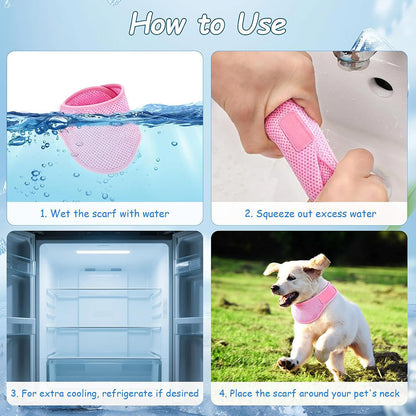 Adjustable Cooling Scarf for Pets