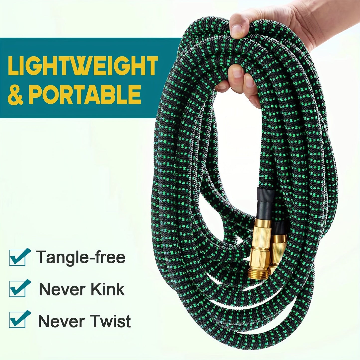 Portable Watering Hose for Irrigation and Cleaning Use