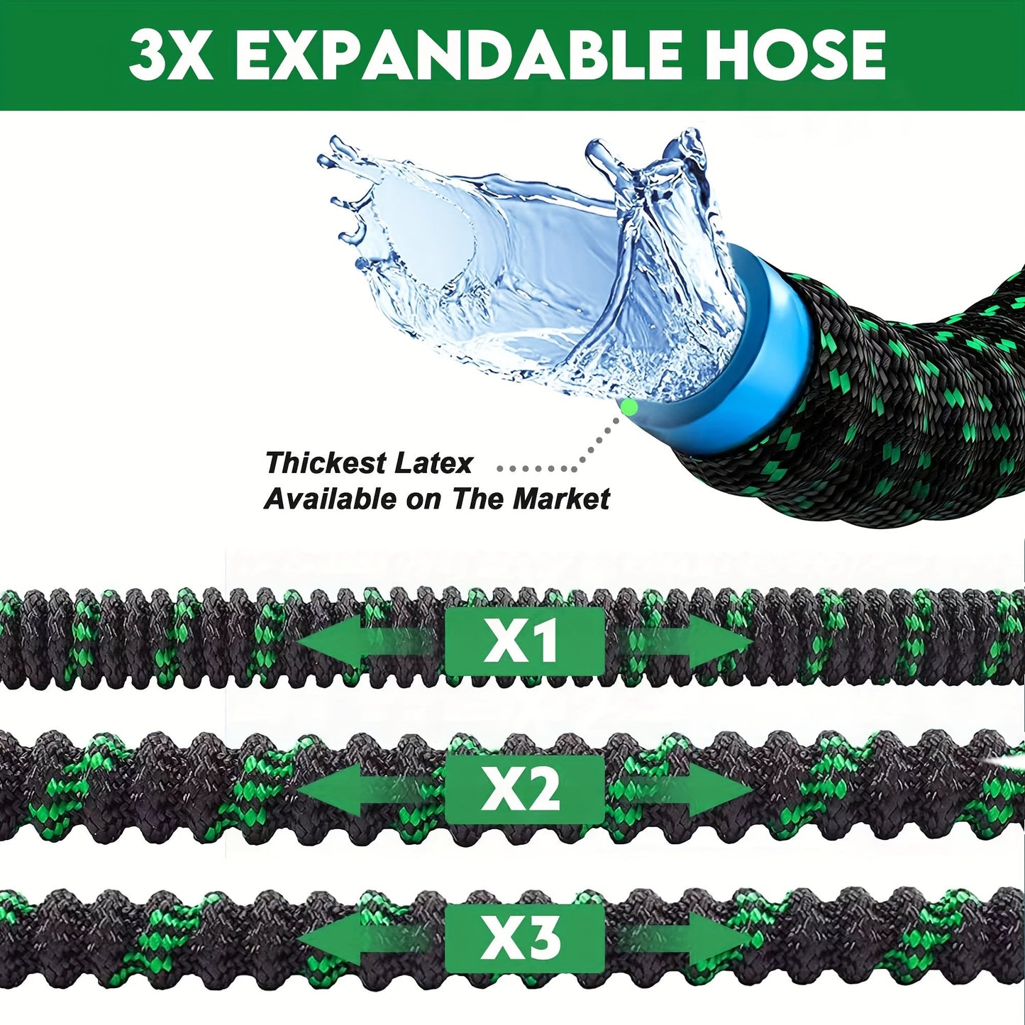 Portable Watering Hose for Irrigation and Cleaning Use
