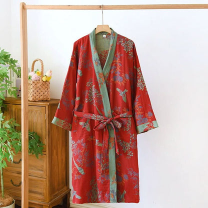 Organic Cotton Kimono Robe for Comfortable, Breathable Daily Wear