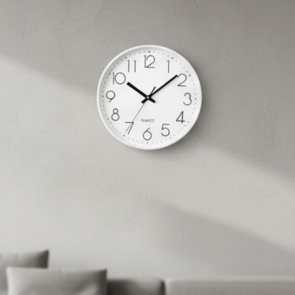 Silent 12-Inch Wall Clock – Non-Ticking Modern Design for Home & Office