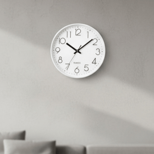 Silent 12-Inch Wall Clock – Non-Ticking Modern Design for Home & Office