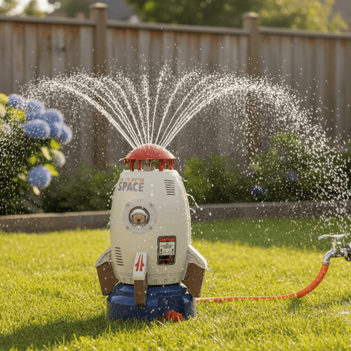 Water Sprinkler Toy with Rotating Function for Outdoor Fun