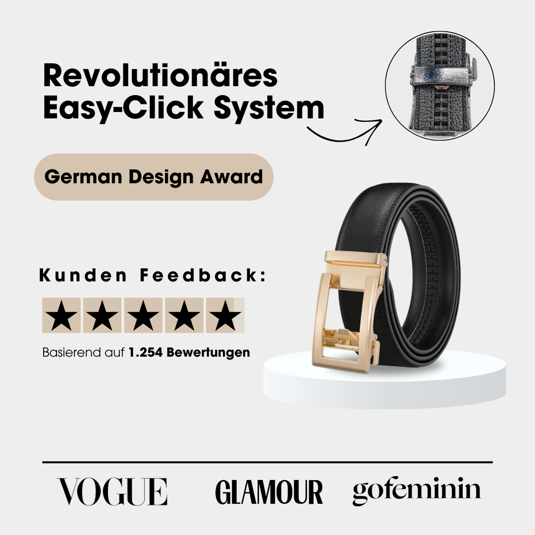 Men's Belt with Automatic Buckle | Precision, Style & Comfort