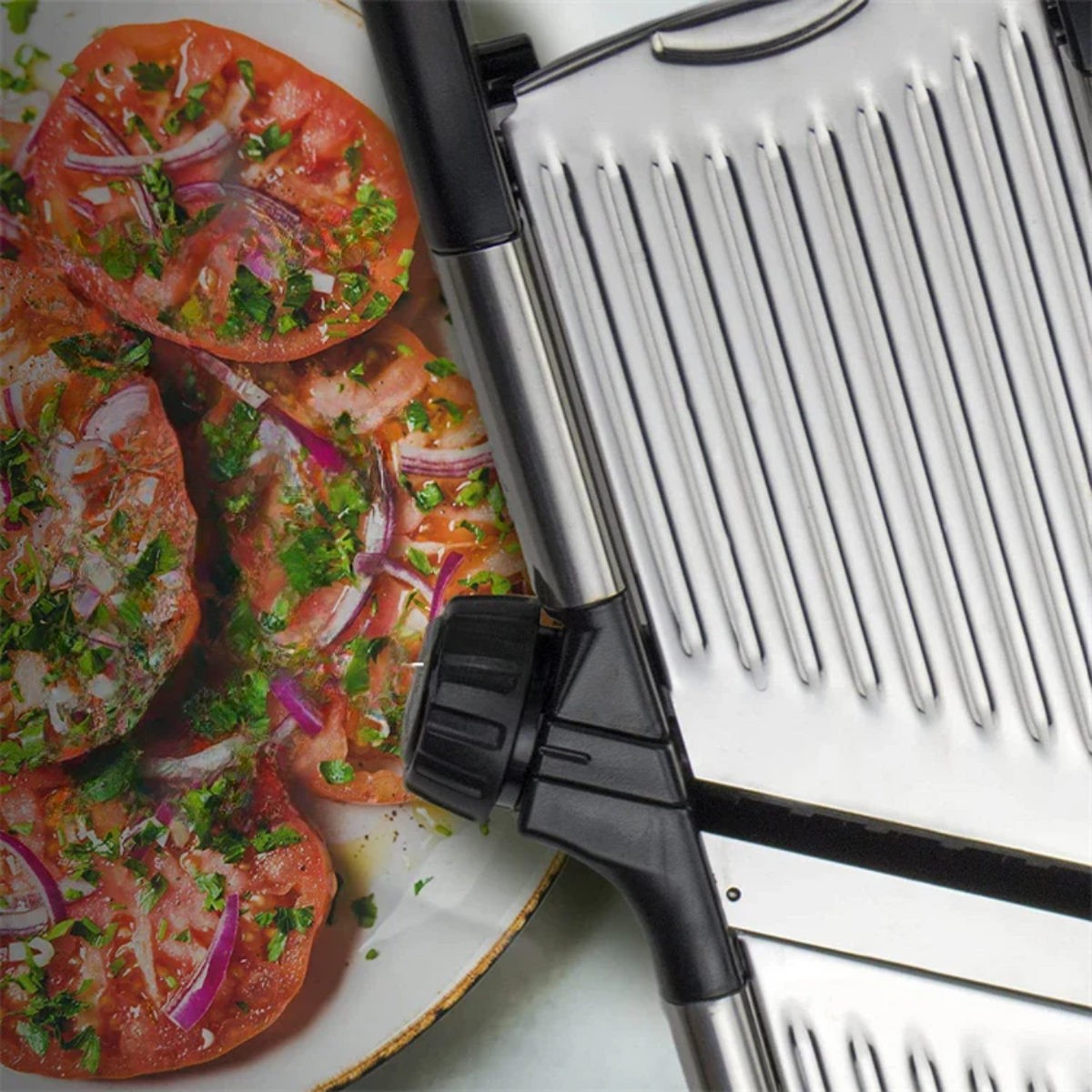 Stainless Steel Kitchen Mandoline with Sharp Adjustable Blade