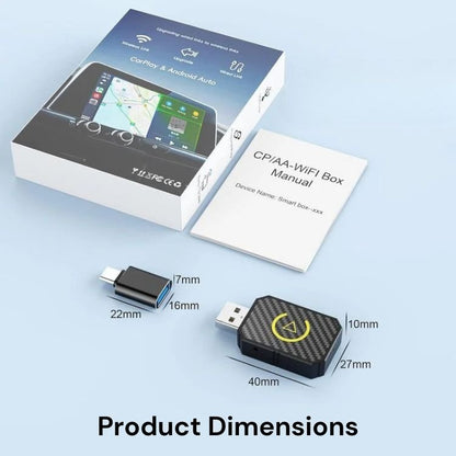 Wireless CarPlay Adapter for iOS and Android Devices