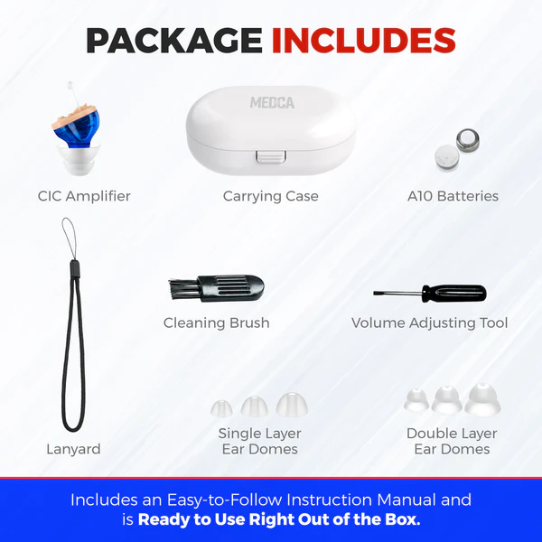 Rechargeable In-Ear Hearing Aids - Discreet Design