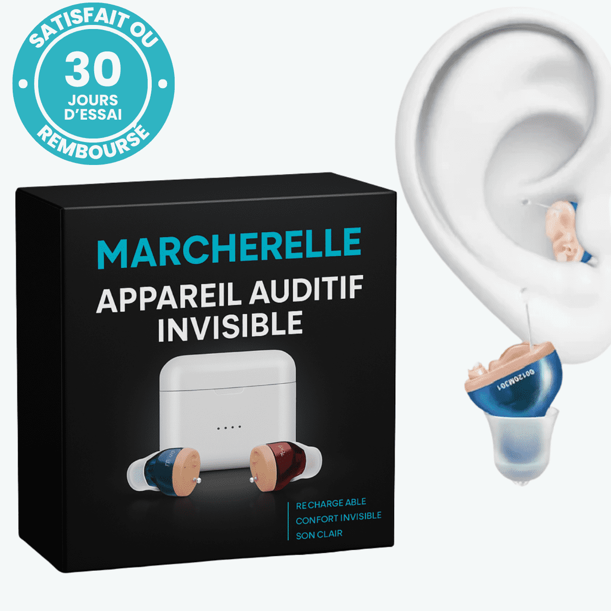 Rechargeable Hearing Aid - Discreet and High-Quality Design