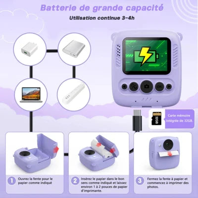 Children's Instant Camera 1080p with 32GB Memory Card Included