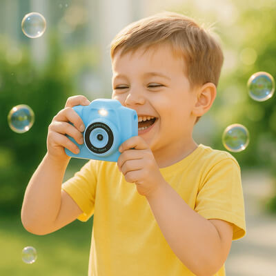 Children's Instant Camera in Blue – 1080p with 32GB SD Card Included