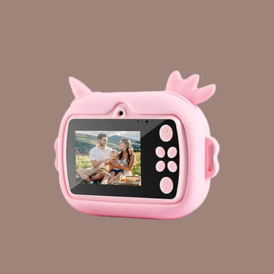 Children's Instant Camera with Dual Lenses and 12MP Resolution